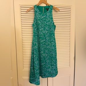 Asymmetrical sleeveless banana republic petite dress